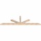 Ekena Millwork Saratoga Smooth Timber Gable Bracket, Douglas Fir, 96"W x 28"H x 3 1/2"D x 3 1/2"F, 7/12 Pitch GBW096X28X0404SAR00SDF - alternate 5
